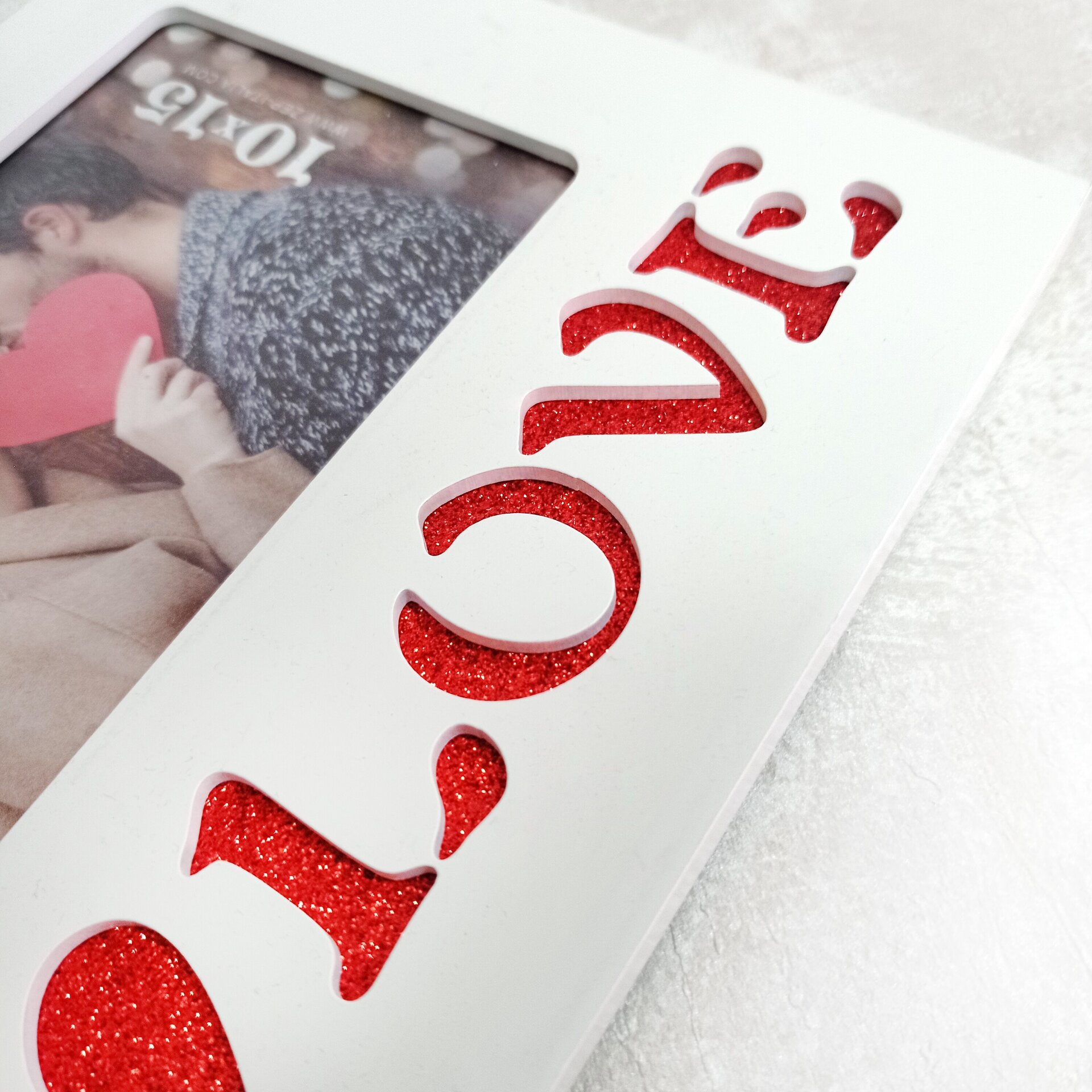 Marco madera "Corazón Love" - 2