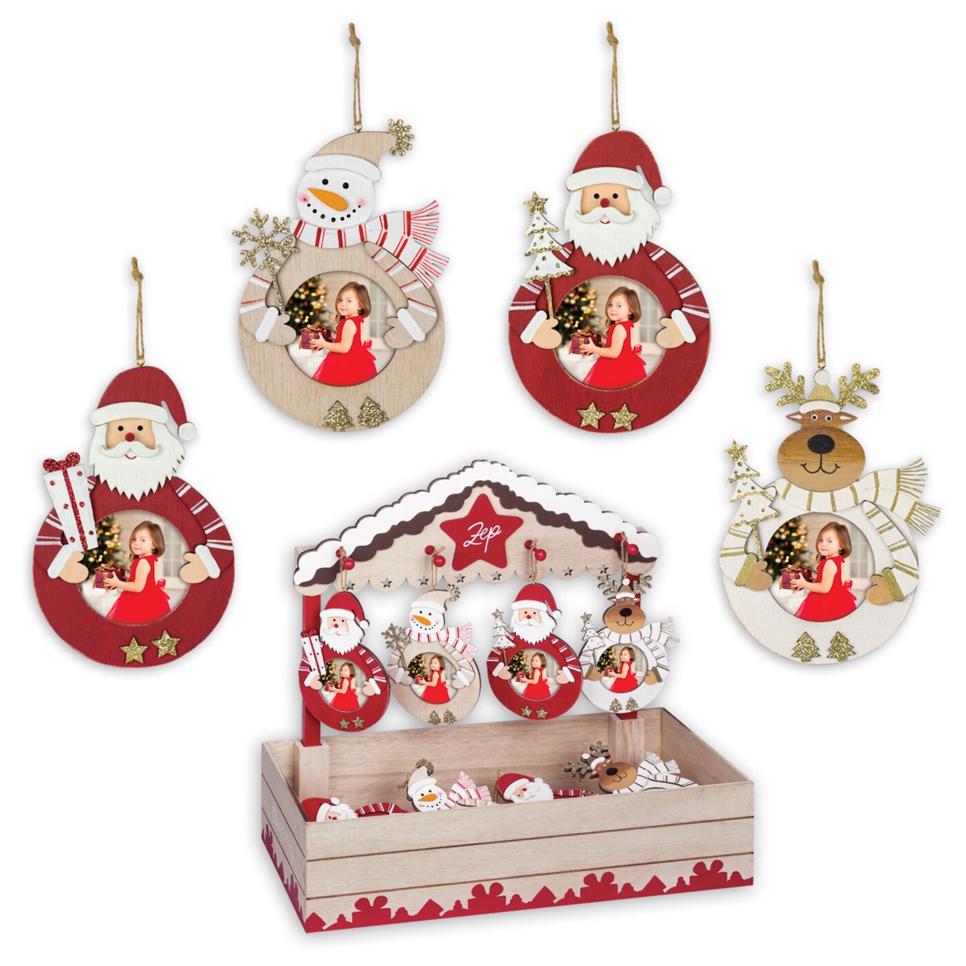 Colgador navideño con foto - 7