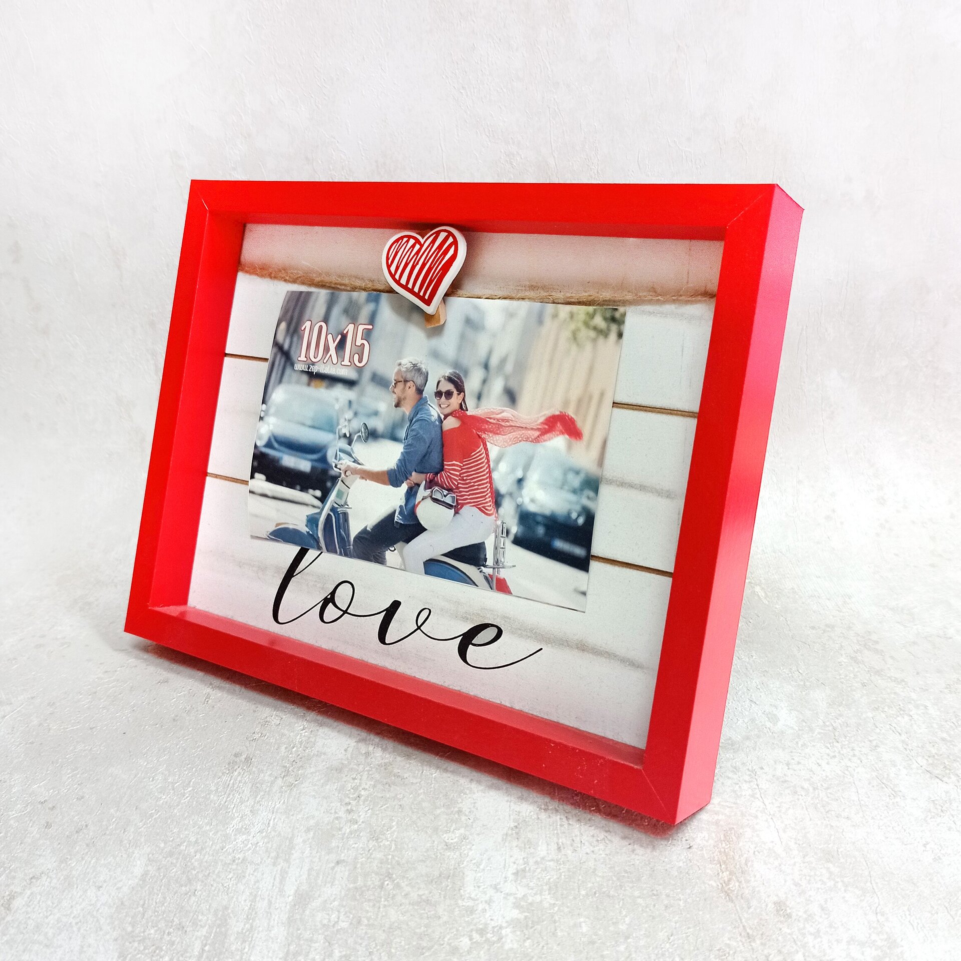 Marco madera " Cuore Love" - 4