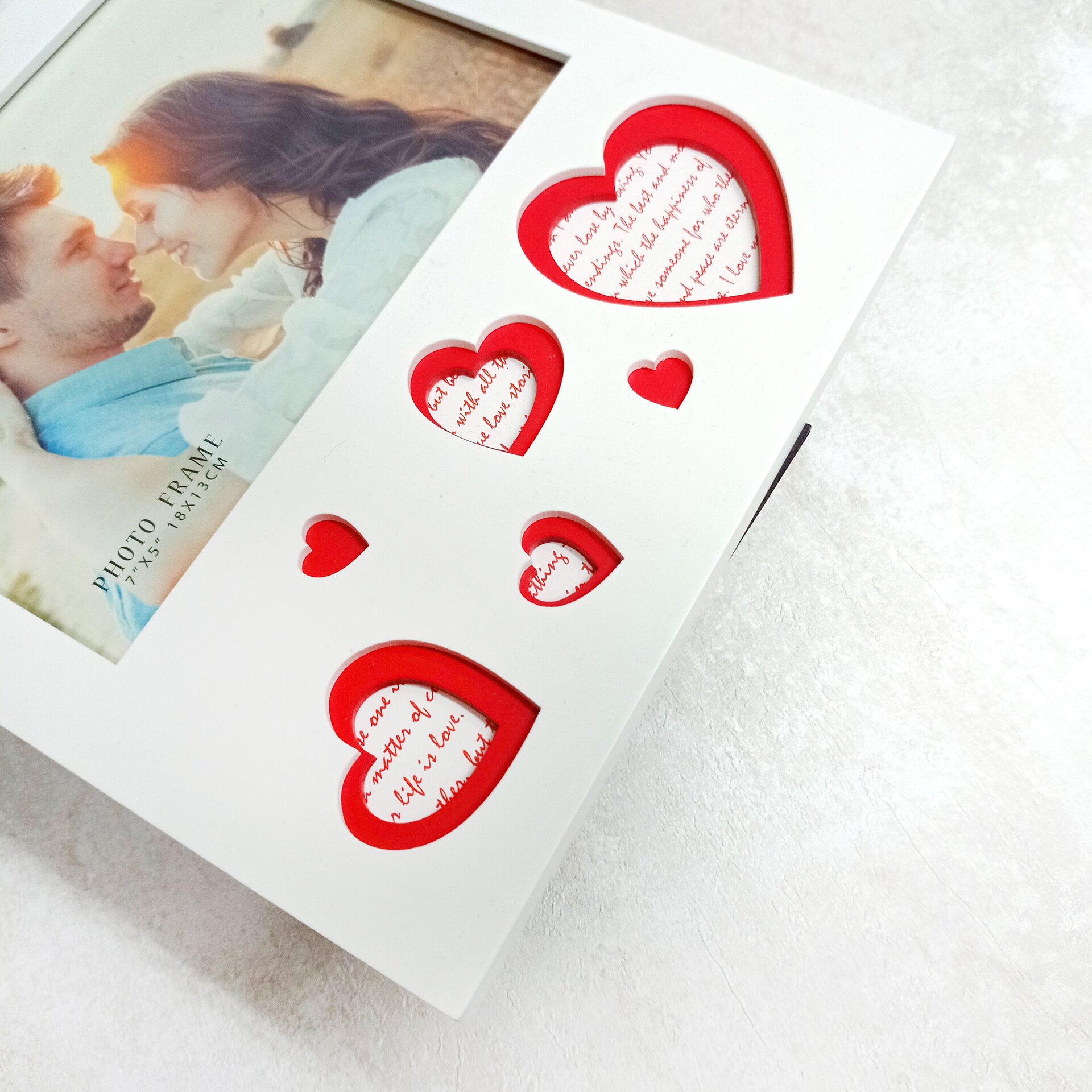 Marco madera "Corazones Multi" Horizontal - 3