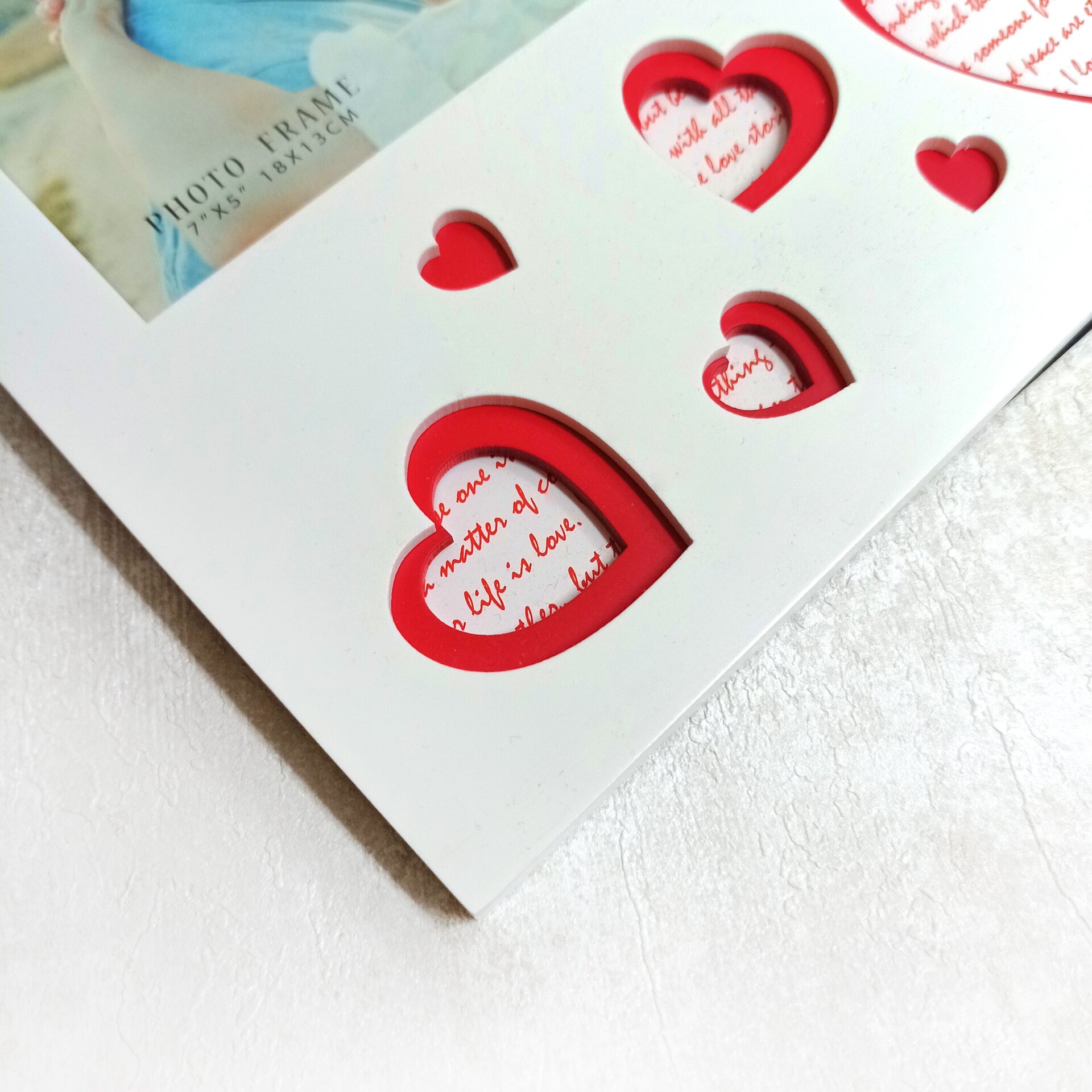 Marco madera "Corazones Multi" Horizontal - 5